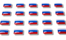 Flag stickers "Russia"