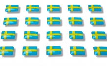 Flag stickers "Sweden"