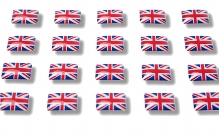 Flag stickers "Great Britain"