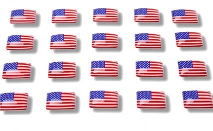 Flag stickers "United States of America"